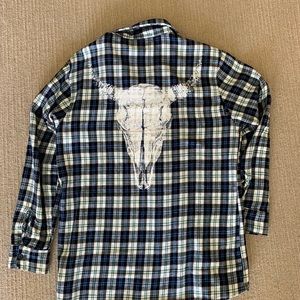 Skull back flannel